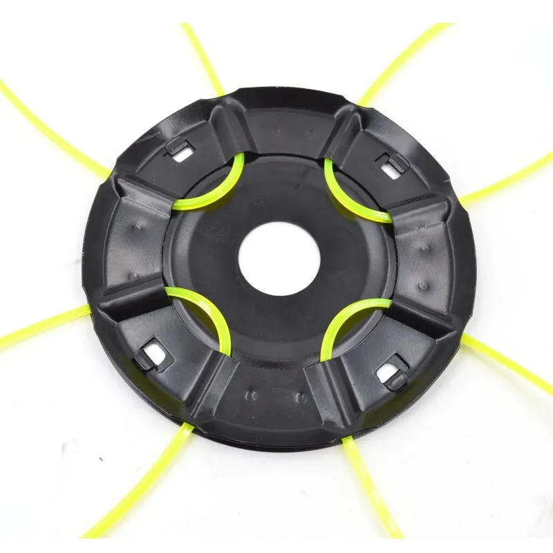 Grass Strimmer Head Trimmer Brush Lawn Mower Solid Steel Wire Wheel Garden Head Thread Line String Saw Grass Brush Mower Head