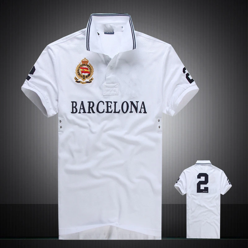 

Top Quality Men's Short Sleeve Summer Casual Polo Shirt Men Homme 2020 New Solid Color Breathable Letter Embroidery Lapel Cotton