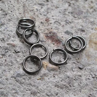 100 pcs diy accessories ultra small manganese steel key chain utility stainless steel wire circle key holder metal key ring q07