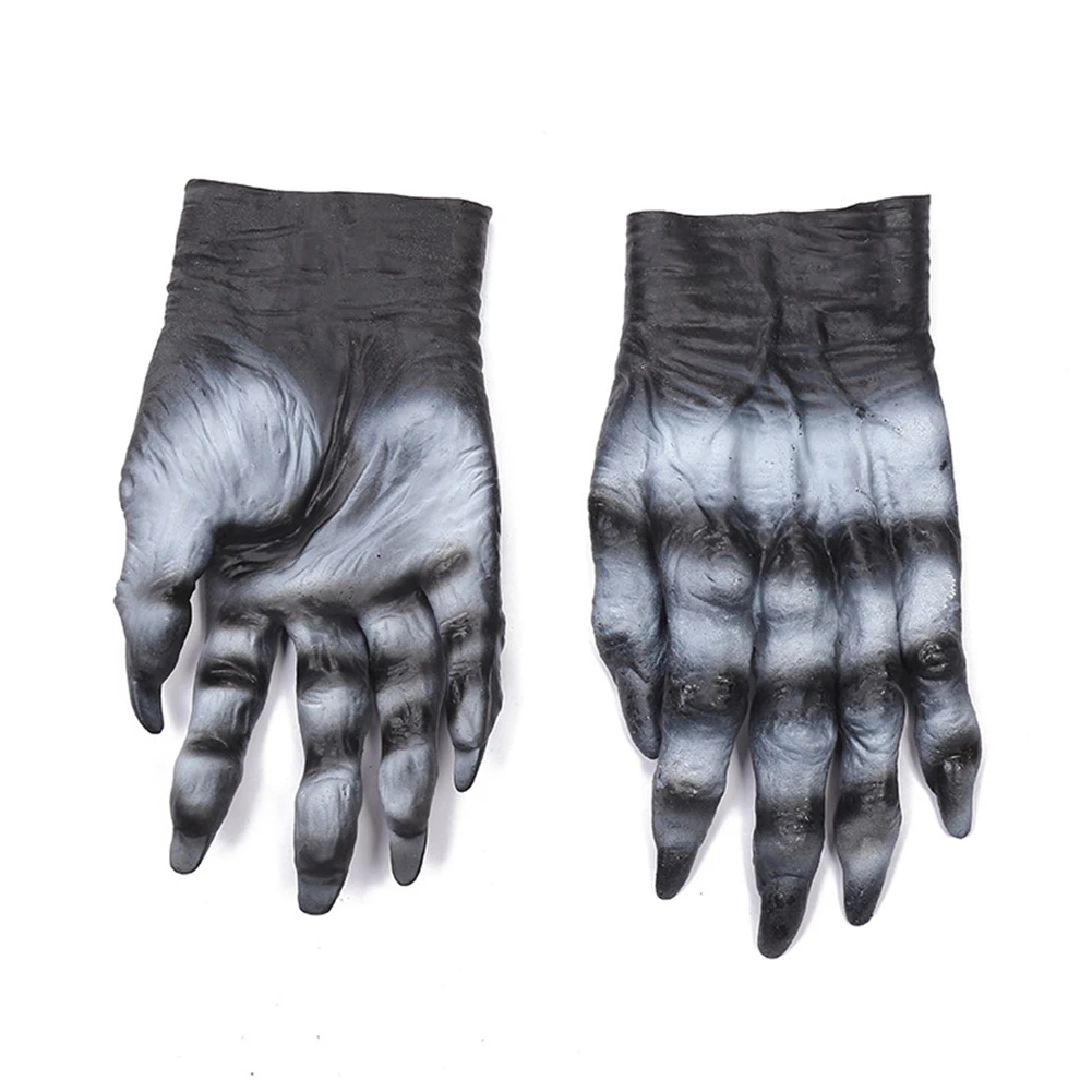Halloween Makeup Hands Glove Toy Adult Monster Simulation Fake Party Horror with Blood Decorations | Дом и сад