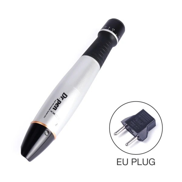 EU Plug Ultima A1-C иглы Советы Микро прокатки иглы татуировки ручка 12 Pin иглы электрические микро крошечные прокатки системы терапия Уход за кожей - Цвет: EU Plug