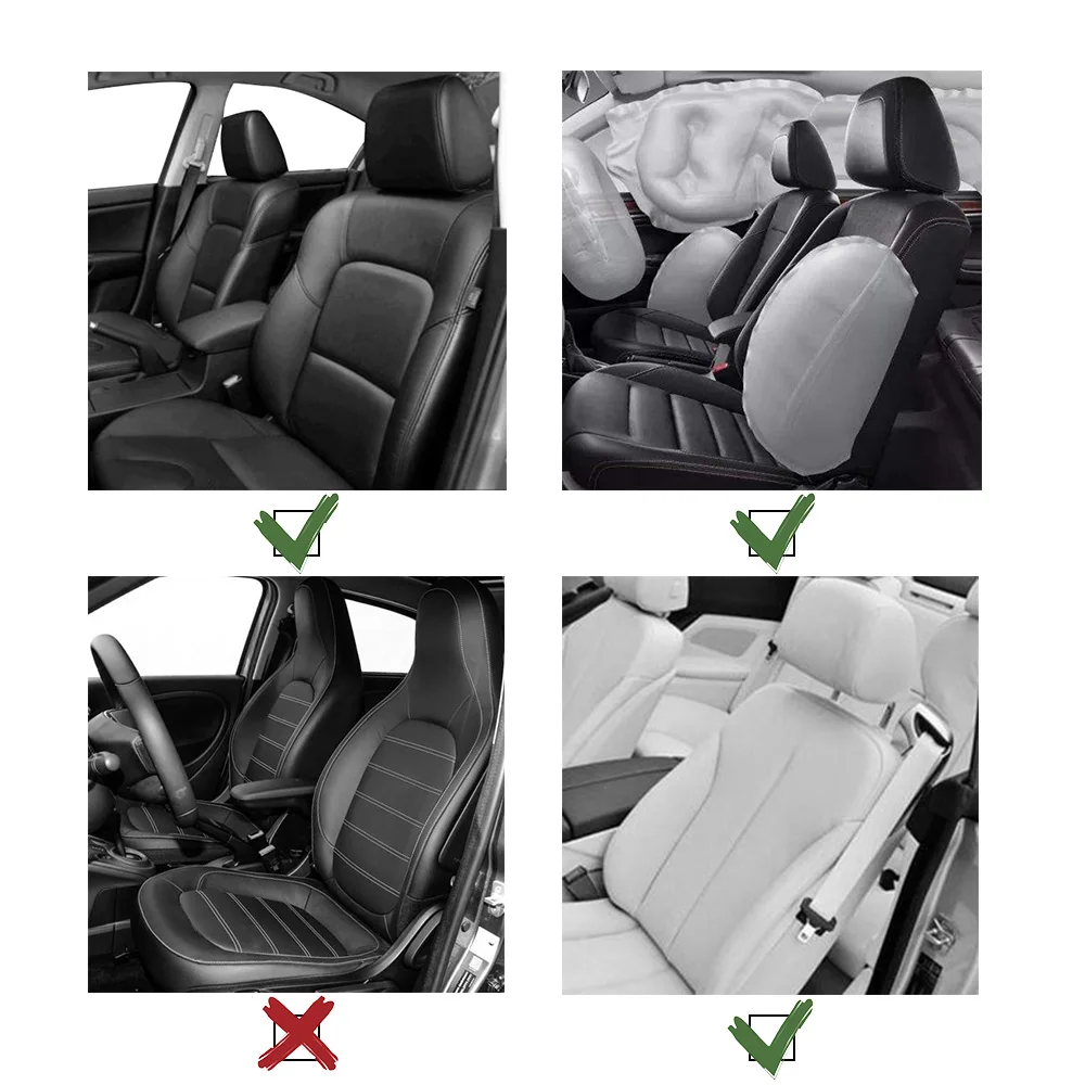 

KAWOSEN Long Faux Fur Seat Cover, Artificial Plush Black Pink Car Seat Cover Universal , Winter Warm Car seat Cushion LFFS03