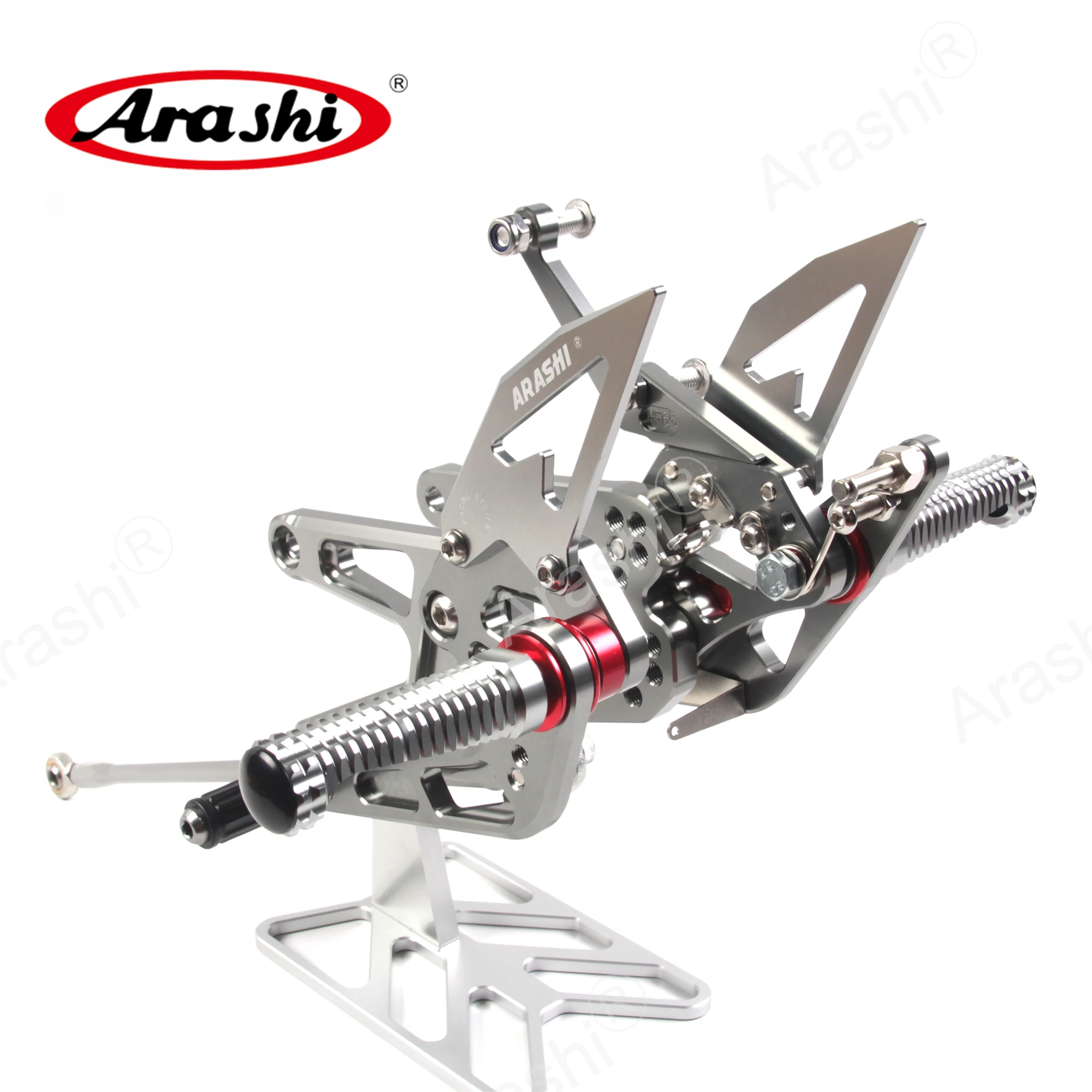 Arashi для YAMAHA YZF R6 2003 2005 мотоциклетная подставка ног CNC регулируемые накладки задняя