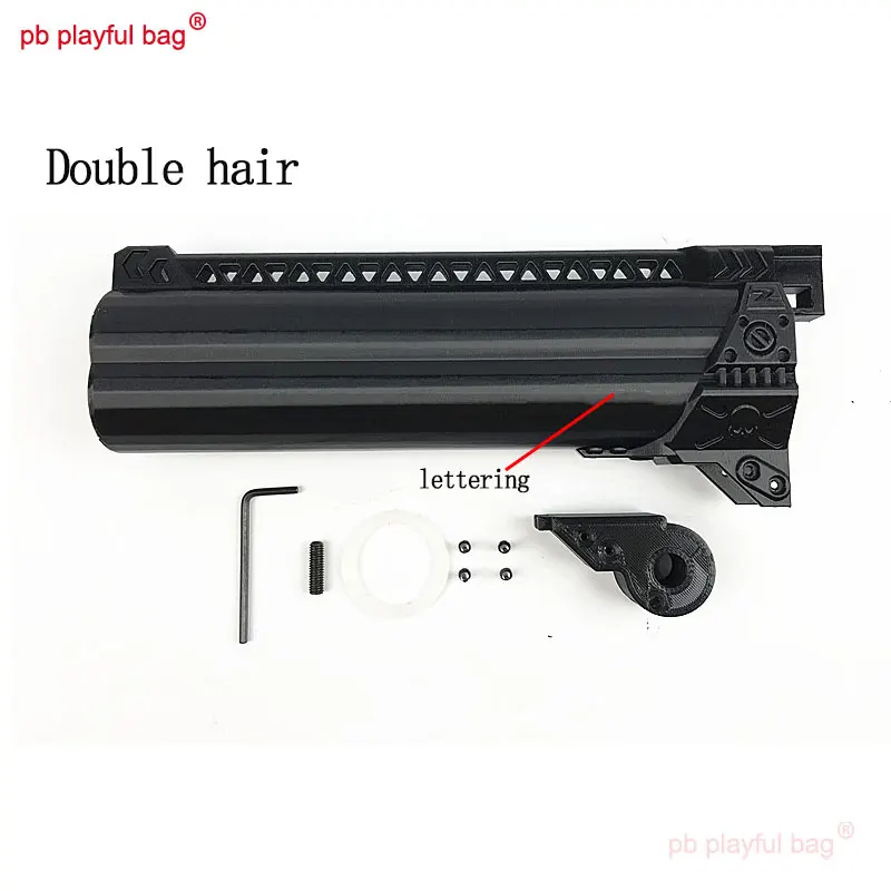 pb playful bag outdoor sports soft bullet gun double shot pluto front tube kit 3d printing material toy accessories og31 free global shipping