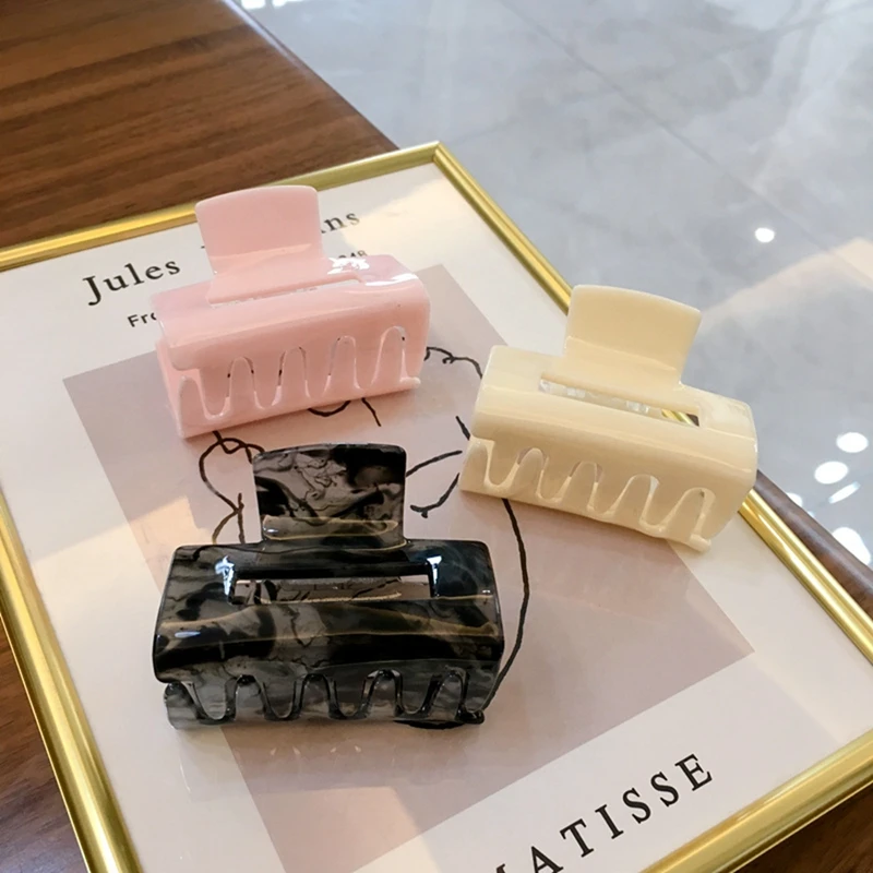 Модные акриловые заколки для волос женщин эффектные матовые элегантные шпильки