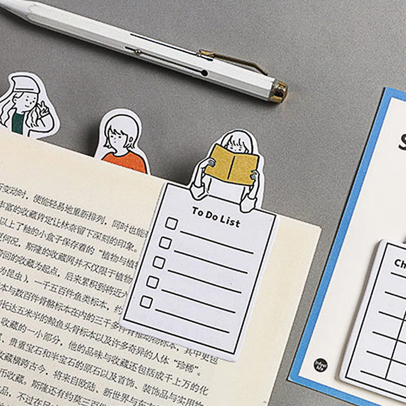 Милый планировщик блокнотов Kawaii чтобы сделать список липких нот наклейки для