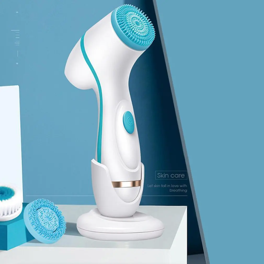 

AE868 Rechargeable Multifunctional Face Washing Instrument Cleaning Brush Face Spining Brush Skin Deep Cleaning