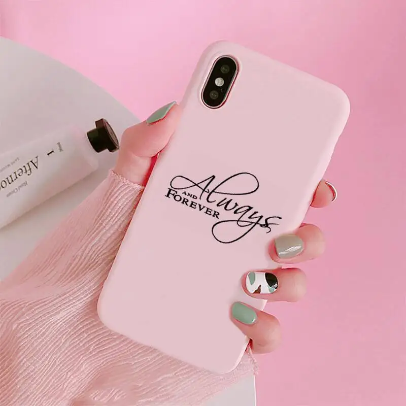 

The Vampire Diaries Phone Case Candy Color for iPhone 6 7 8 11 12 s mini pro X XS XR MAX Plus
