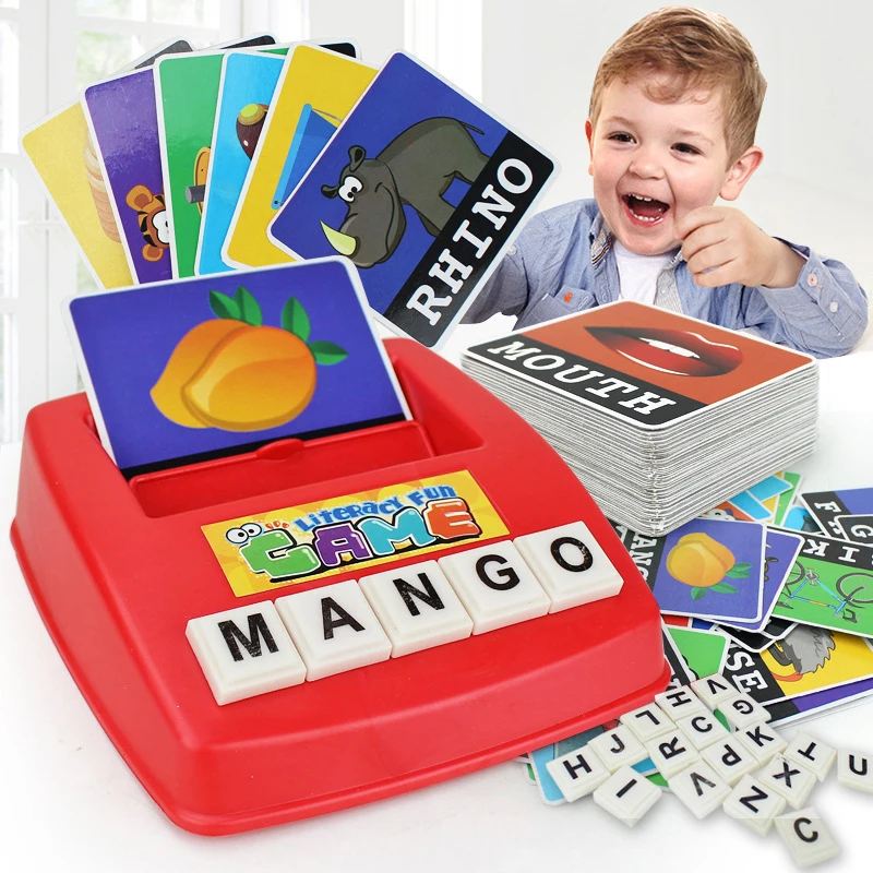 Children Alphabet Game Card English Letters Learning Toys Vocabulary Word Picture Match Educational | Канцтовары для офиса и