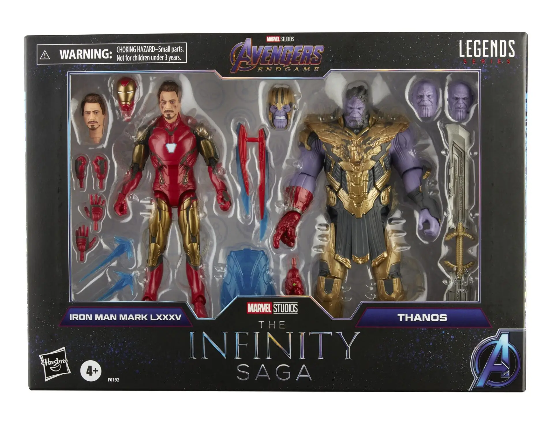 Фигурка героя ML Legends Infinity Saga танос и Железный человек Марк LXXXV 2 упаковки 6 дюймов |