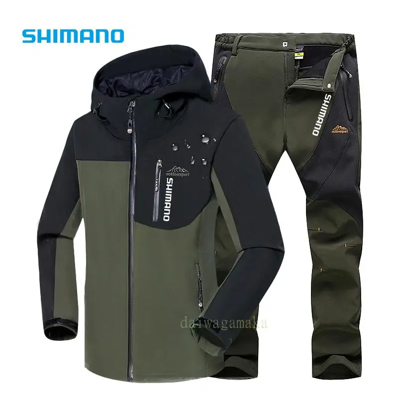 

Hooded Fishing Suit Breathable Long Sleeve Suit for Fishing Clothing Men Windproof Autumn Sport Fishing Clothes Waterproof Suit