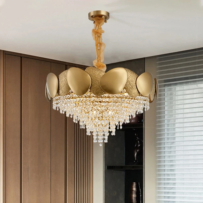 

Modern Luxury Crystal Chandeliers Home E14 Livingroom bedroom Dining room LED Ligthing Lights Indoor Decoration Lamp Luminaire