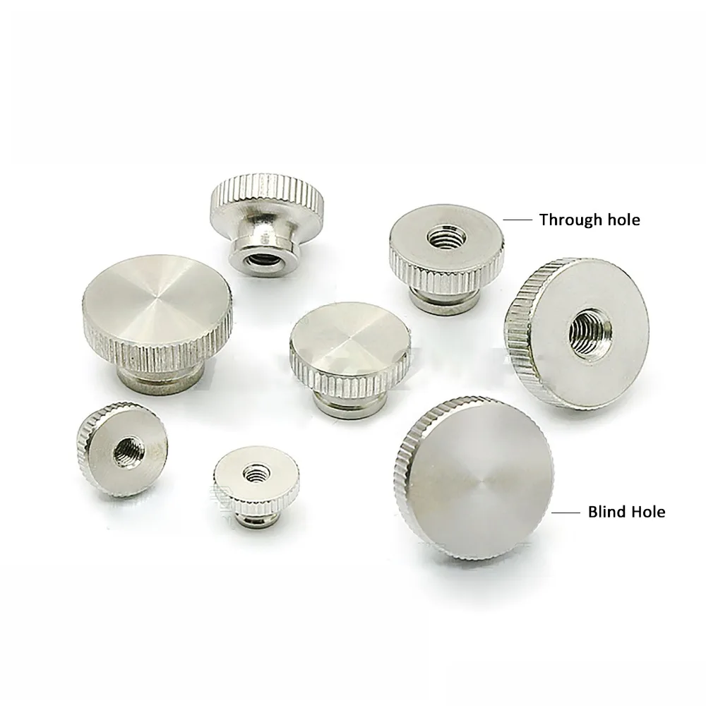 

M2 M2.5 M3 M4 M5 M6 GB806 High Head Knurled Thumb Nut 303 Stainless Steel Blind Hole Nuts Advertising Decorative Nail