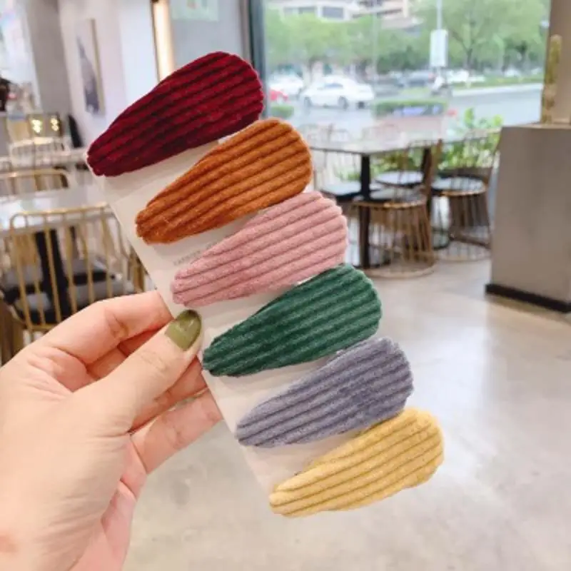 Новинка 2019 Модные Винтажные бархатные заколки для волос полые геометрические