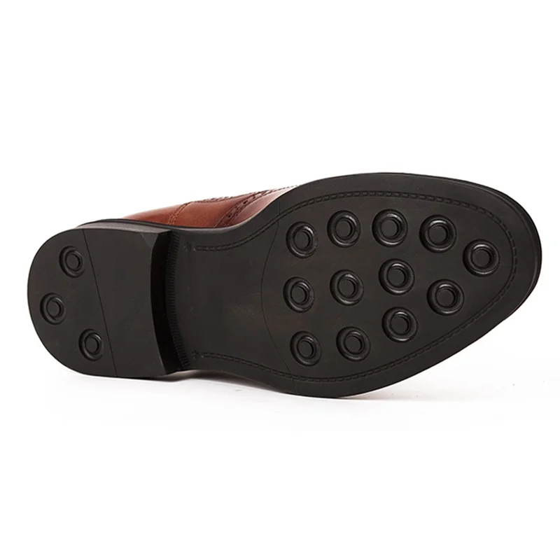 

2019 Retro Genuine Leather Men's Breathable Chelsea Ankle Boots Round Toe Handmade Man Cowboy Riding Wingtip Brogue Shoes KUD272