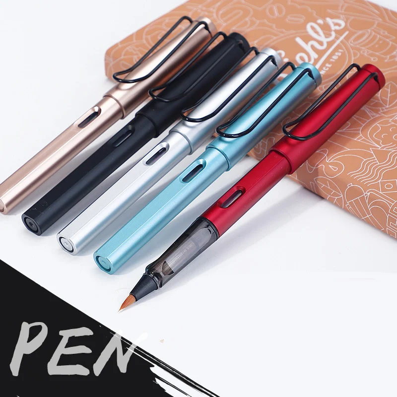 Ручка перьевая мягкая с кисточкой стильная гладкая кисточка для письма школьные