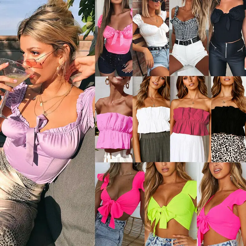 Vestidos 4 стиля новинка женская футболка для девушек глубокий v-образный вырез