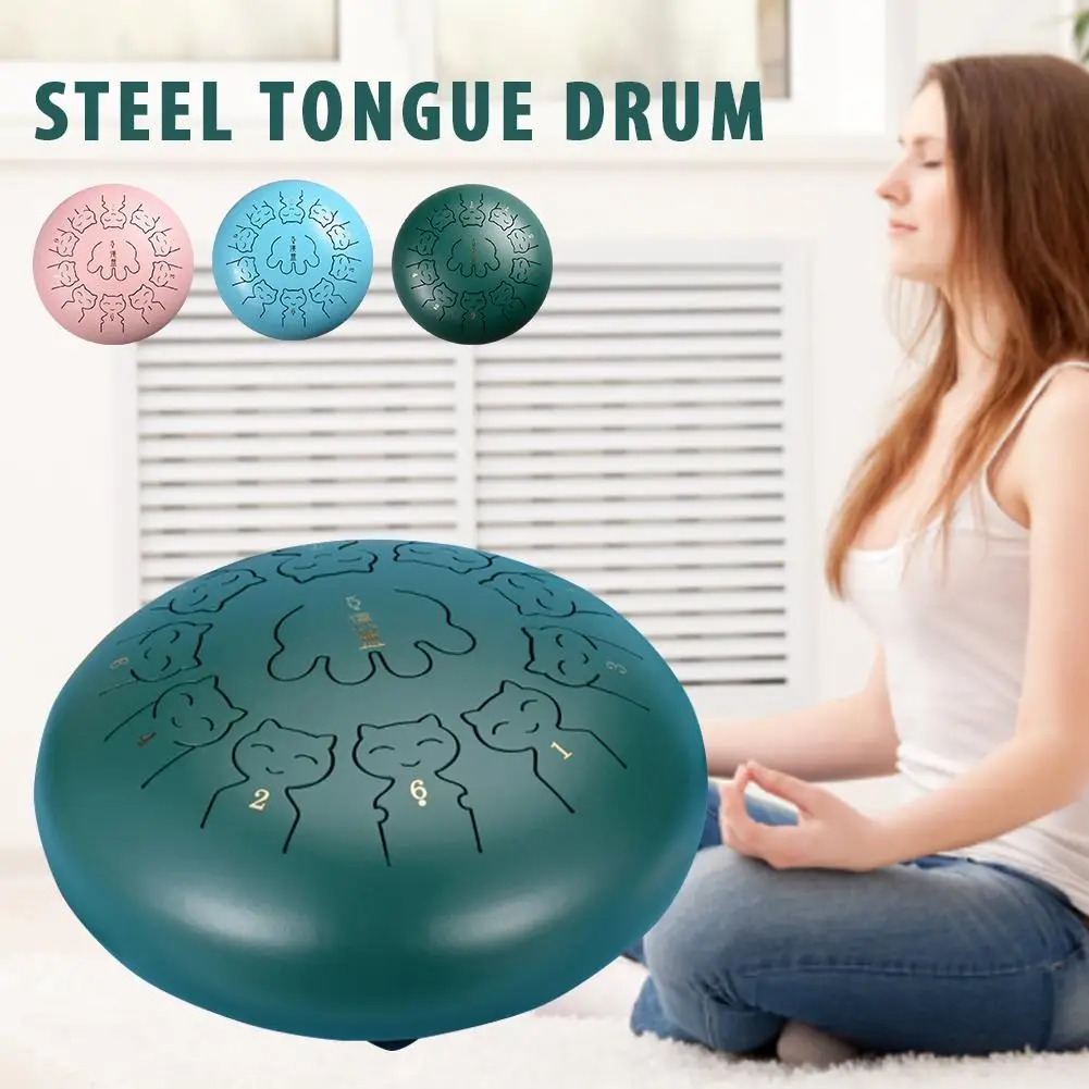 12 дюймов 11 тон сталь язык барабан ударный инструмент мультфильм Стиль бубен с