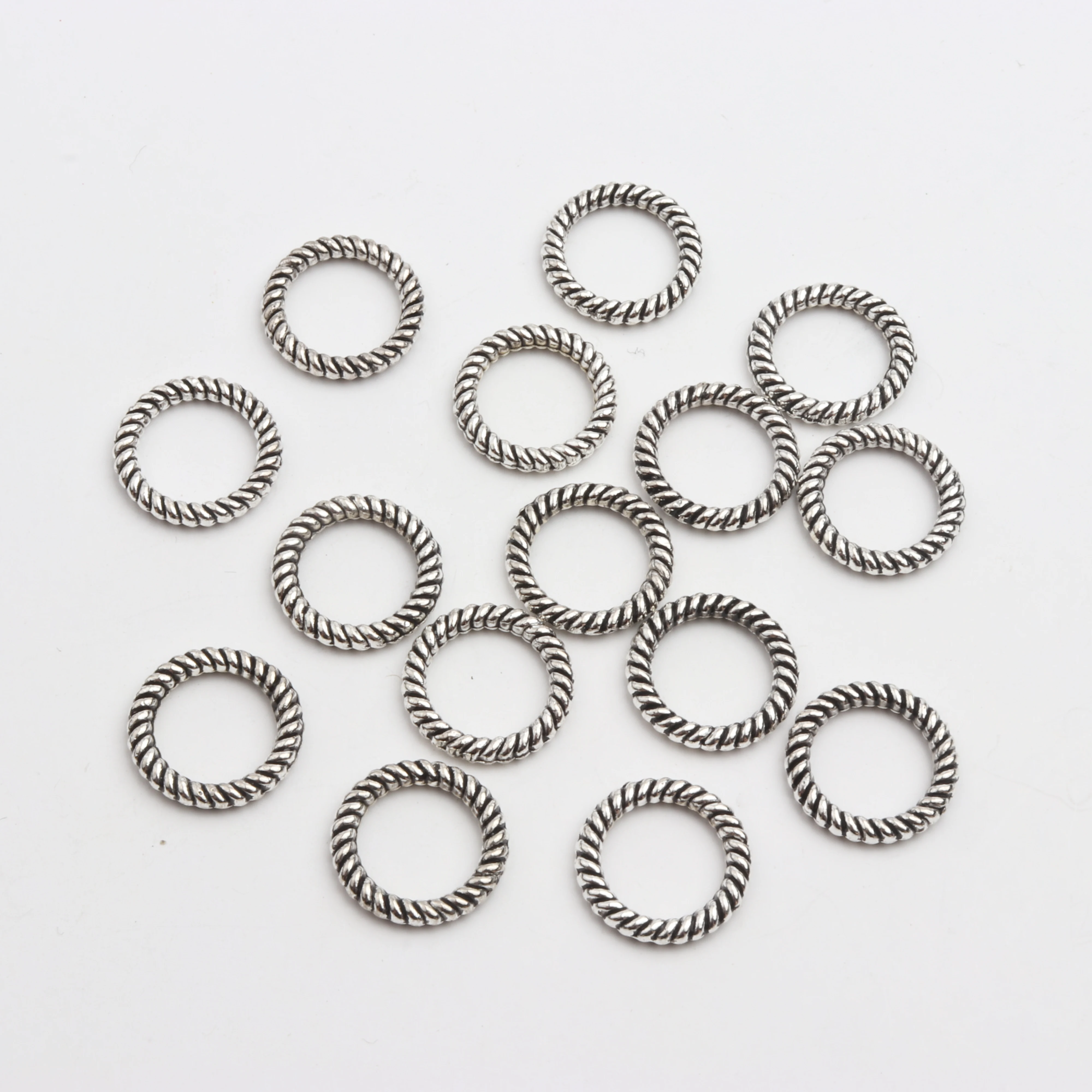 

50pcs 1.8mm Round Striped Ring Shape Metal Jump Ring For Jewelry Making Supplies Necklace Chains Hand Made Wholesale Accessories