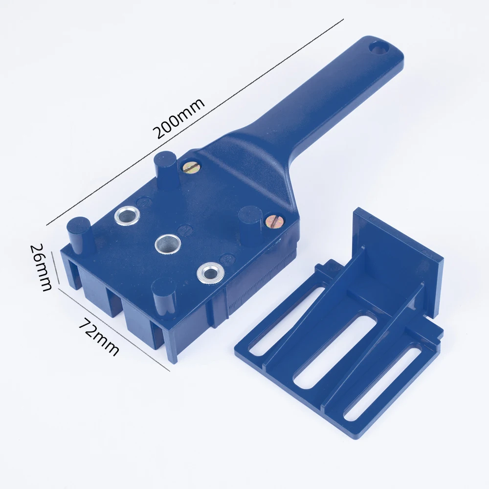 

6 8 10mm Wood Drill Bits Woodworking Jig ABS Plastic pocket hole jig Drill Guide Tool For Carpentry Metal Sleeve