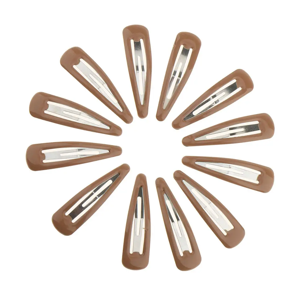 12 Pieces Acrylic Clips Clamps for Hair Decoration Styling DIY Design Skin Color | Красота и здоровье