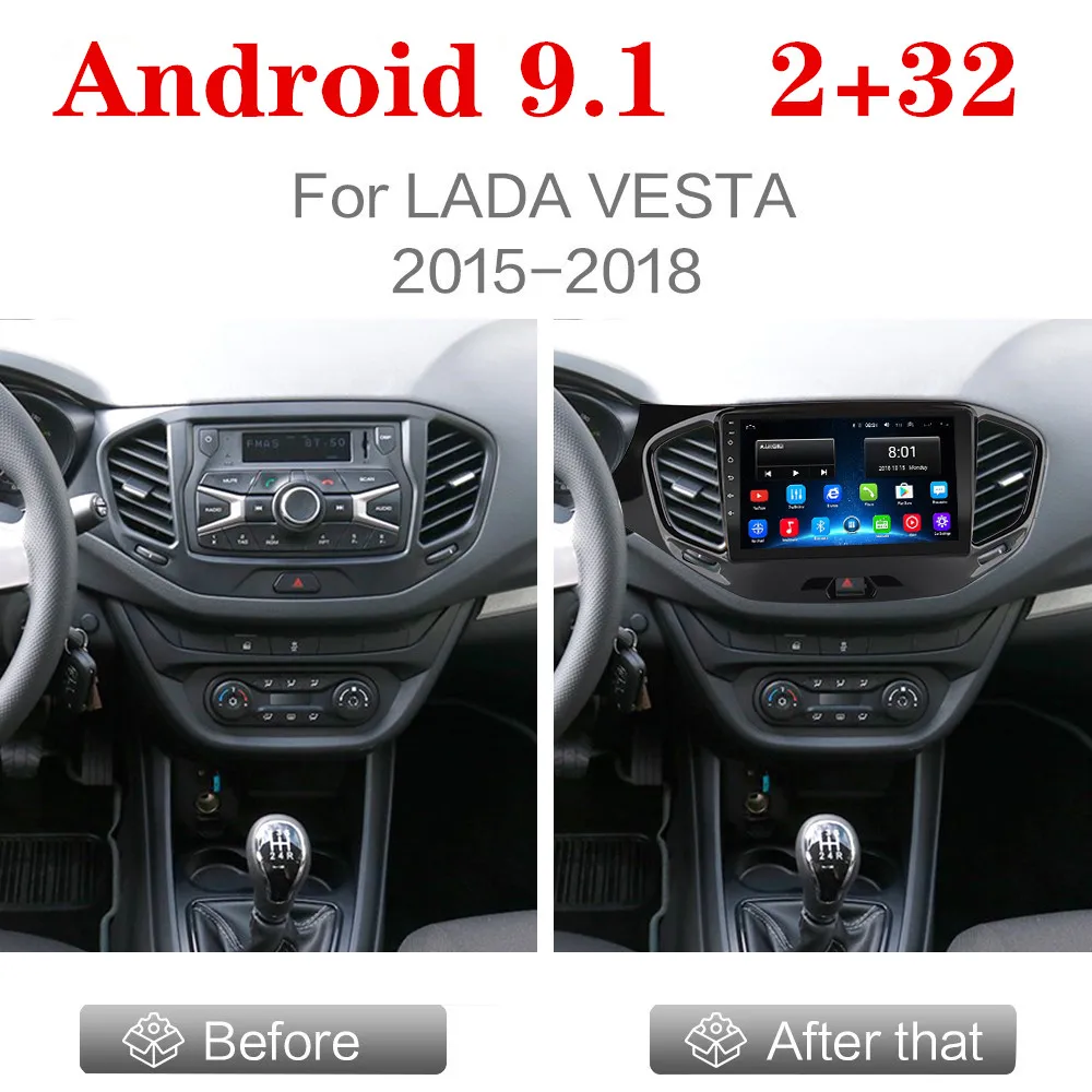 Автомагнитола для LADA Vesta Cross Sport мультимедийная стерео система на Android 2016 без DVD с