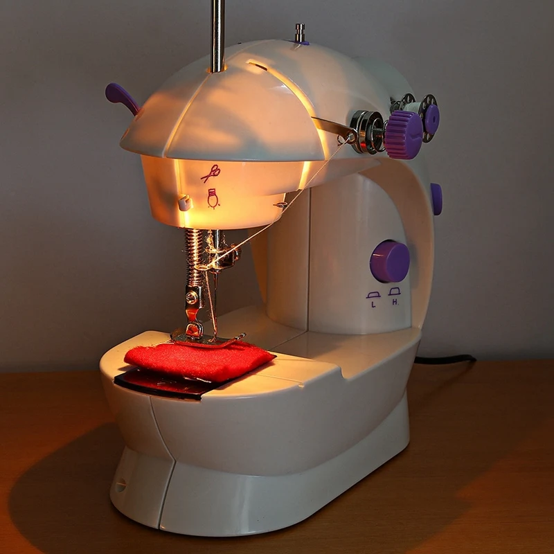 Мини электрическая ручная швейная машина двойная регулировка скорости
