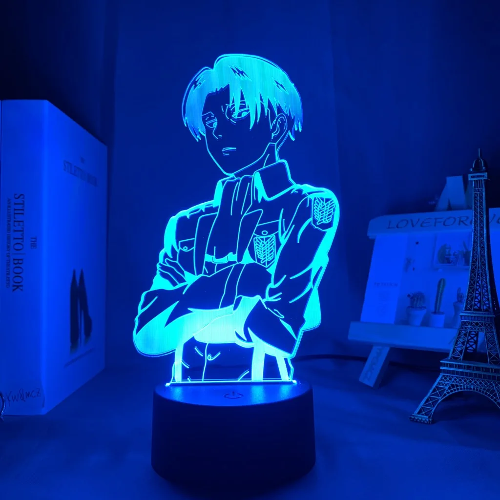 

New Acrylic Table Lamp Anime Attack on Titan for Home Room Decor Light Cool Kid Child Gift Manga AOT Night Light Attack on titan