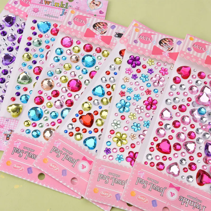 

3D Children Gem Stickers Diamond Sticker Acrylic Crystal Sticker DIY Decoration