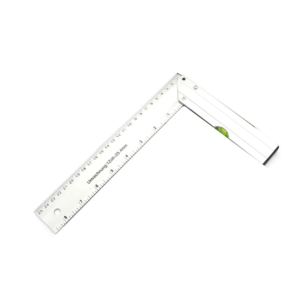 

Useful Angle Ruler 90 Degree Aluminum Alloy Angle Ruler Length 200mm/250mm/300mm