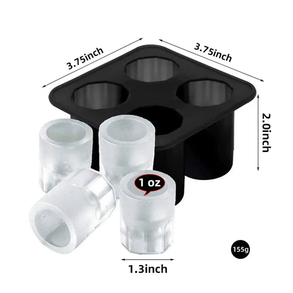 

New Cup Shape Rubber Kitchen Accessories Frozen Ice Cream Tools Shot Glass Freeze Mold Ice Trays Glass Freeze Mold Kitchen