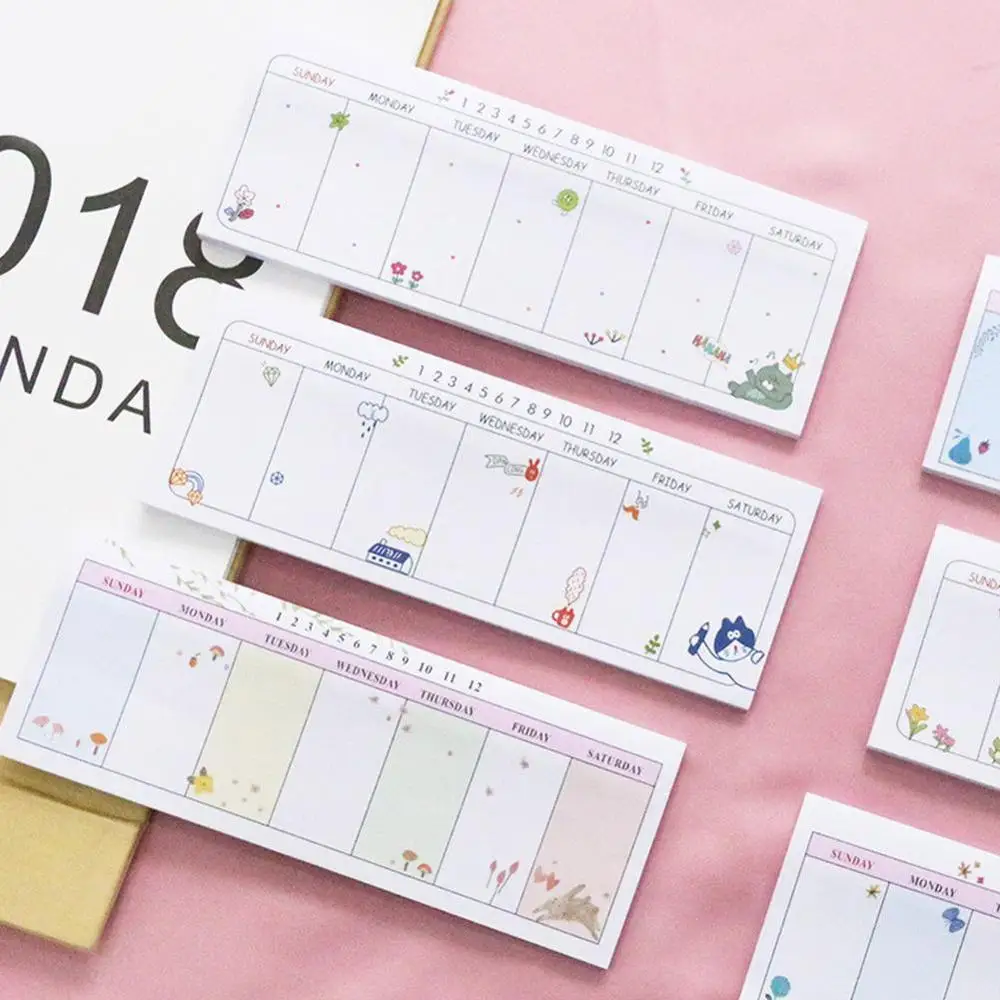 35 шт./компл. Kawaii Sticky Notes мультфильм блокнот еженедельник аниме наклейки офисные