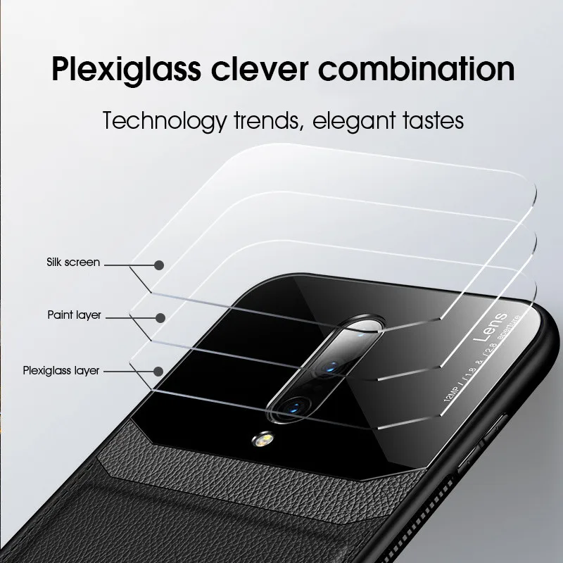 Кожаный зеркальный чехол для Oneplus 7 Pro 6 6t ванплас pro роскошный с полной защитой ван
