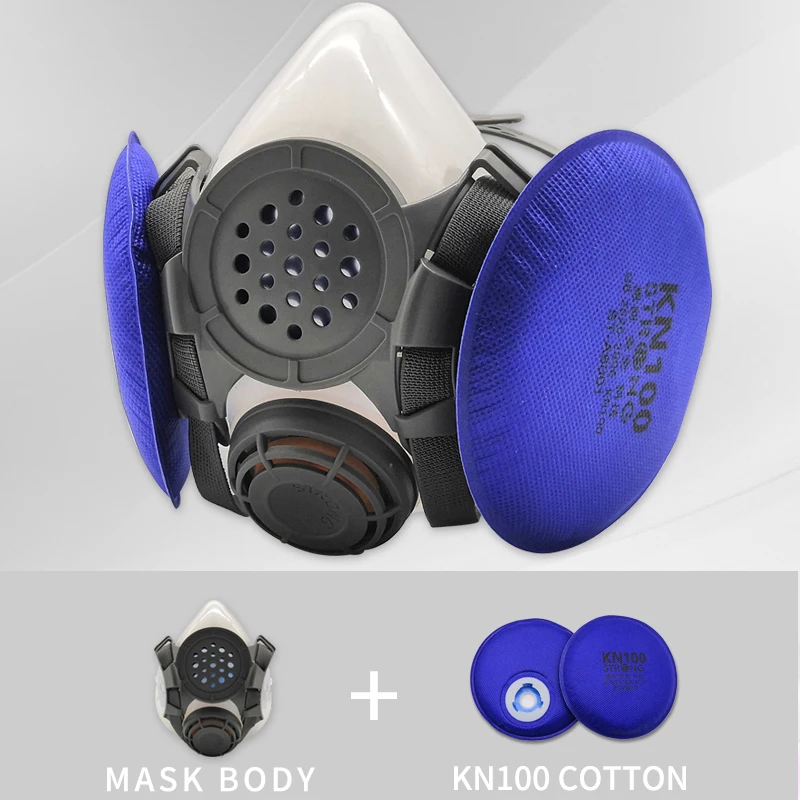 Маска для сна респиратор защита от пыли и газа полулицевая промышленная маска с