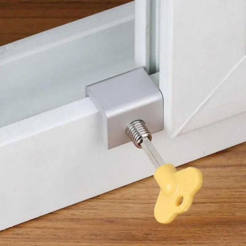 

Aluminum Alloy Security Anti-theft Key Lock Window Safety Lock Sliding Doors Restrictor Door Security Key Lock