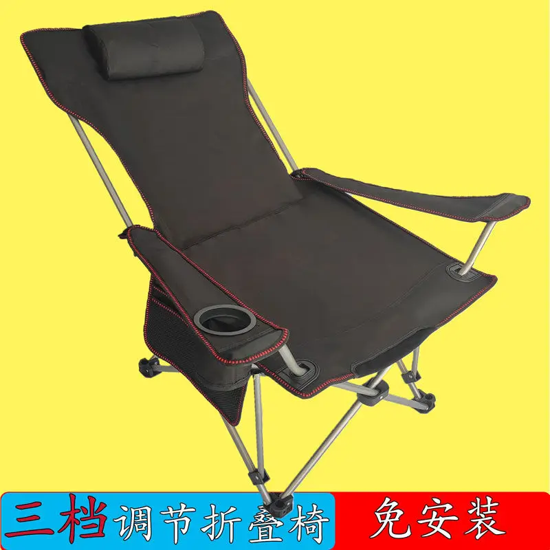 구매 성인 헤비 듀티 휴대용 접는 캠핑 의자 컵 홀더 베개 캐리 가방 야외 가구 안락 의자의 자 캠핑
