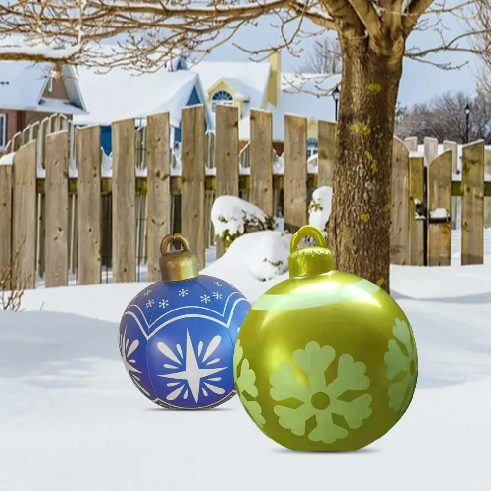 

Надувной шар, привлекательный уникальный узор, надувной шар из ПВХ на Рождество, уличное украшение вечерние праздничный реквизит для дома