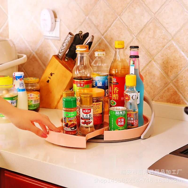 

Кухонный вращающийся стеллаж для хранения, многофункциональный выдвижной стеллаж для хранения приправ, органайзер для одежды, домашнего с...