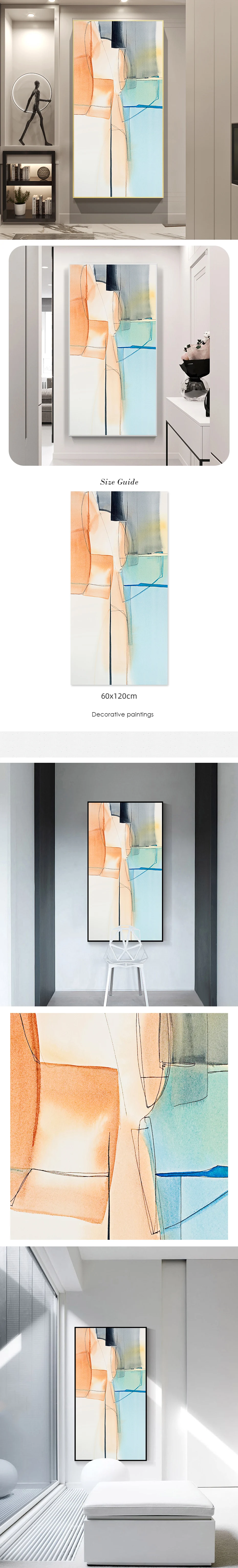 Waliicorners Abstract Canvas Paintings Poster Print Modern Abstract Watercolor Wall Art Home Decoration 5 He12f9eda2f5748d9b3de7b3e2c62b9500