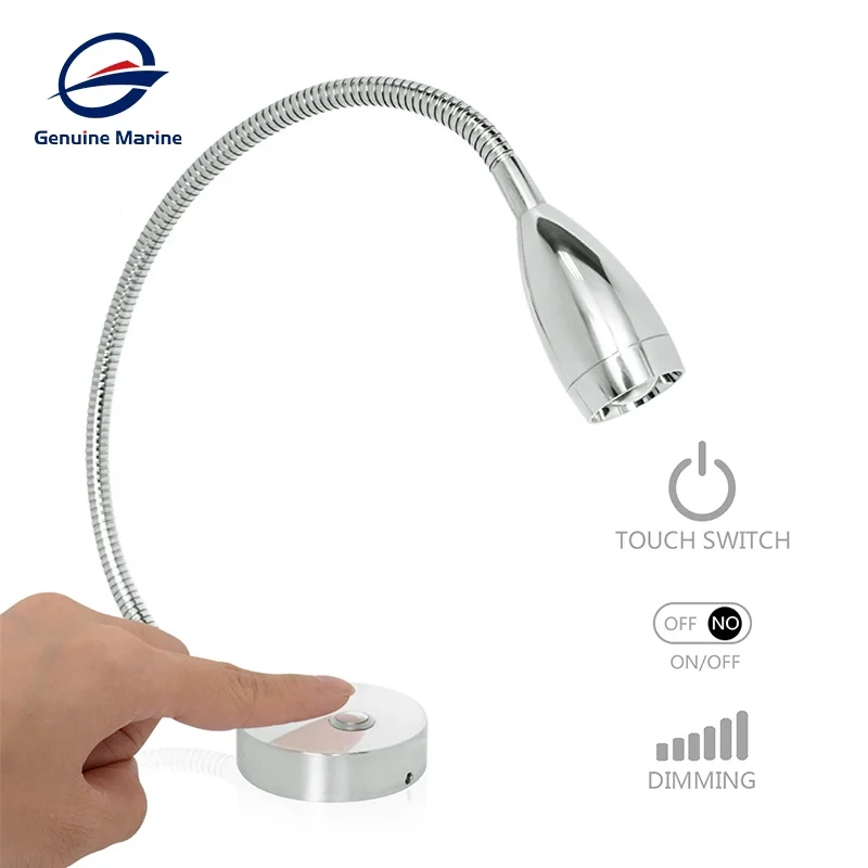 RV12V 24 В приглушаемый светодиодный светильник для чтения с регулировкой яркости