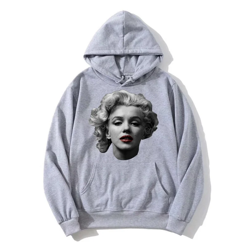 Мужская Флисовая Толстовка с капюшоном Marilyn Monroe | одежда