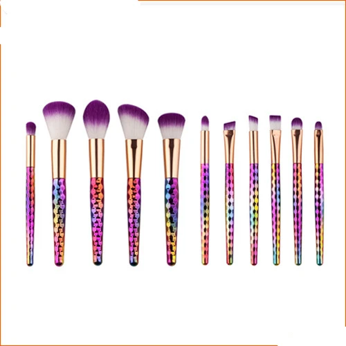 

11Pcs Pro Makeup Brushes Set Eyelash Lip Foundation Powder Eye Shadow Brow Eyeliner Brush Cosmetic Make Up Brush Beauty Tool Kit