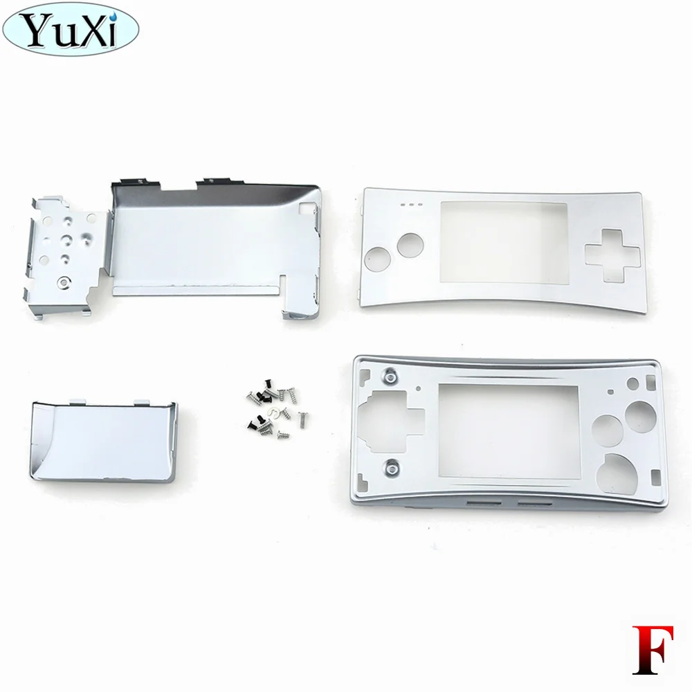 F YuXi сменный металлический корпус чехол для NAND для Gameboy Micro для GBM Передняя панель Задняя крышка с винтами - Цвет: F