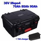 36 В, 70 Ач, 80 Ач, 90 Ач, литий-железо-фосфатный LiFePo4 аккумулятор для forklife, зарядное устройство на солнечной энергии AGV VAN RV EV 10A