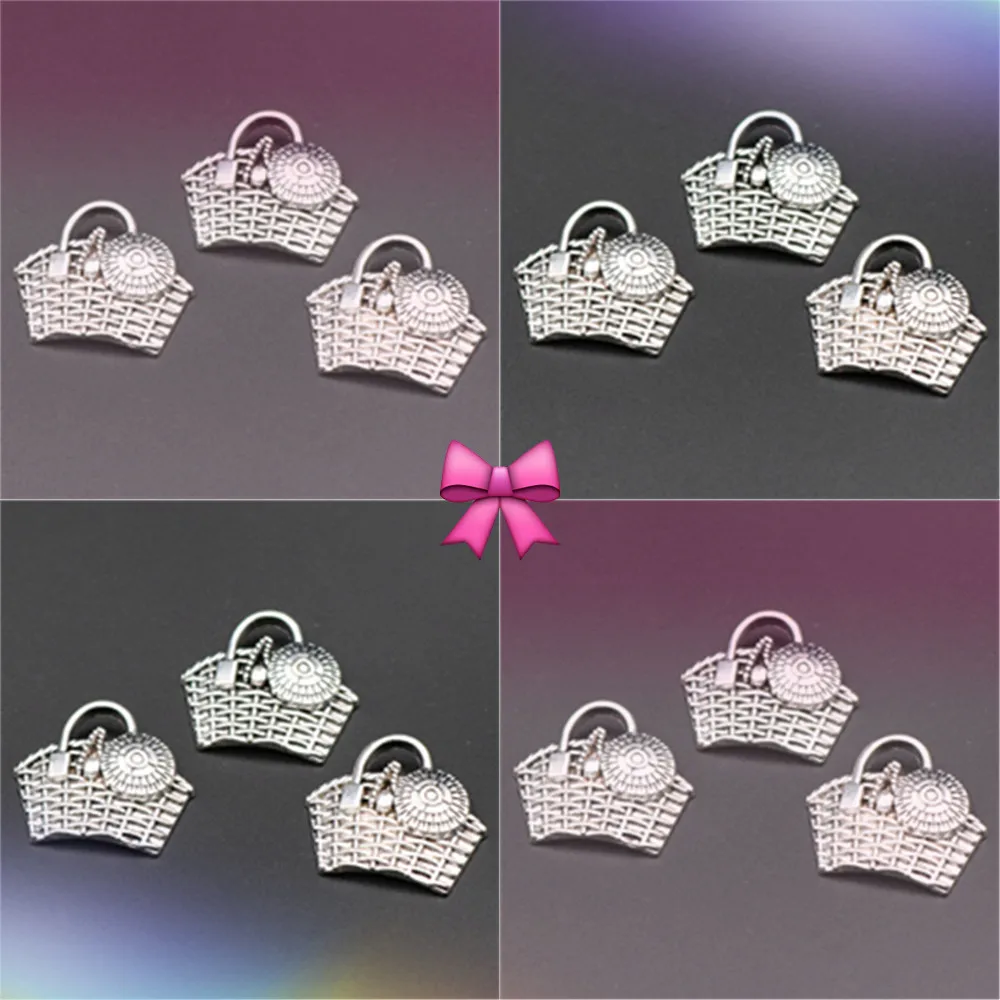 Подвески для корзины мамы из сплава в стиле ретро ожерелья браслета