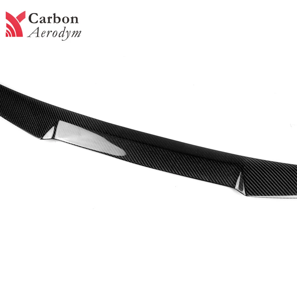 Настоящий карбоновый автомобильный спойлер черный глянец для BMW 3 серии E46 седан