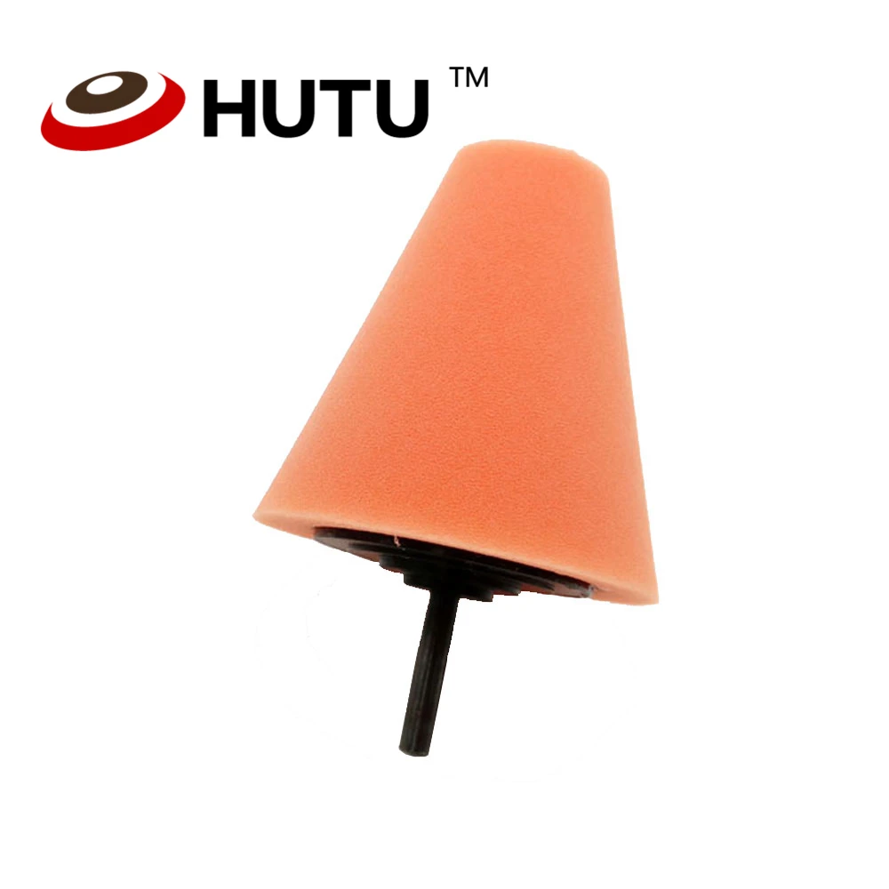 Wheel Hub Polish Buffing Shank Polishing Sponge Cone Metal Foam Pad Car 6MM