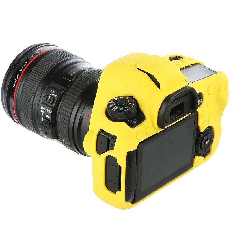 Мягкий силиконовый защитный чехол для камеры Canon 5D3 5diii 5D4 5DIV 6D2 6DII 80D 90D 1DX 1DX2