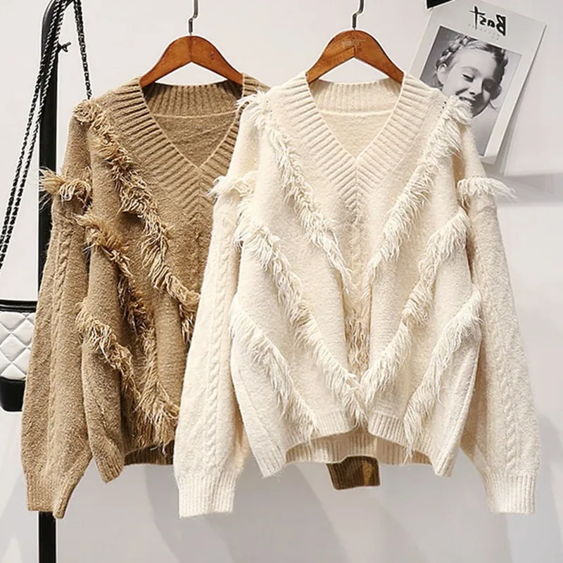 

Pullover 2020 Autumn Winter Thick Sweater Women Knitted Solid Pullover Sweater Long Sleeve o-neck Slim Jumper Soft Warm Femme