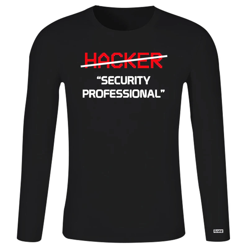 Профессиональная рубашка для безопасности хакеров Забавный программатор в